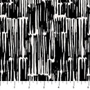 Black Brush Strokes Ink and Earth Cotton 44/45" Fabric Per Yard