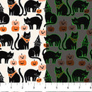 Black Cats Sweet Treats 44"/45" Cotton Fabric Per Yard