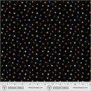 Black Floret Midnight Blooms Cotton 44"/45" Fabric Per Yard