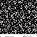 Black Nosegays Scarlet's Treasure 44"/45" Cotton Fabric Per Yard
