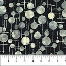 Black Retro Dot Grid Bubble Pop 83703-99 Cotton 44/45" Fabric Per Yard