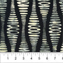 Black Ripple Stripe Abstract Bubble Pop 83702-94 Cotton 44/45" Fabric Per Yard