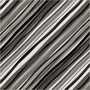 Black Verona Painted Stripe Cotton 44/45" Fabric Per Yard