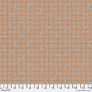 Bloom Check Tan Flourish And Bloom 44"/45" Cotton Fabric Per Yard