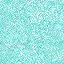 Blue Aqua Vine Maze Cotton Wideback Fabric Per Yard