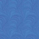 Blue Color Wave Texture Flannel Wideback Fabric Per Yard