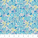 Blue Meadow Pocket Posies Cotton 44"/45" Fabric Per Yard