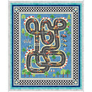 Blue Turbo Tykes Racetrack Playmat Cotton 44"/45" Fabric Per Yard