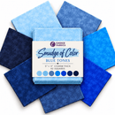 Smudge of Color Blue Tones Charm Pack - 42 Squares