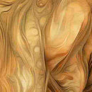 Brown Horizons Ombre Wave Cotton 44"/45" Fabric Per Yard