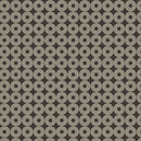Brown Modern Refinement Circle Grid Geo Cotton 43"/44" Fabric Per Yard