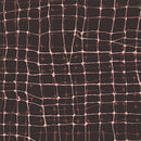 Brown Wiggly Plaid Cotton 44"/45" Fabric Per Yard