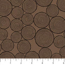 Brown Wood Pile Camping Therapy Cotton 44"/45" Fabric Per Yard