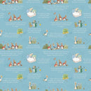 The Tale of Peter Rabbit Text Blue
