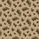 Pine Grove Pinecones Tan C15933