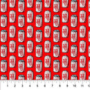 Diet Coke Can Red 44"/45" Fabric Per Yard
