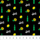 Sprite Black 44"/45" Fabric Per Yard