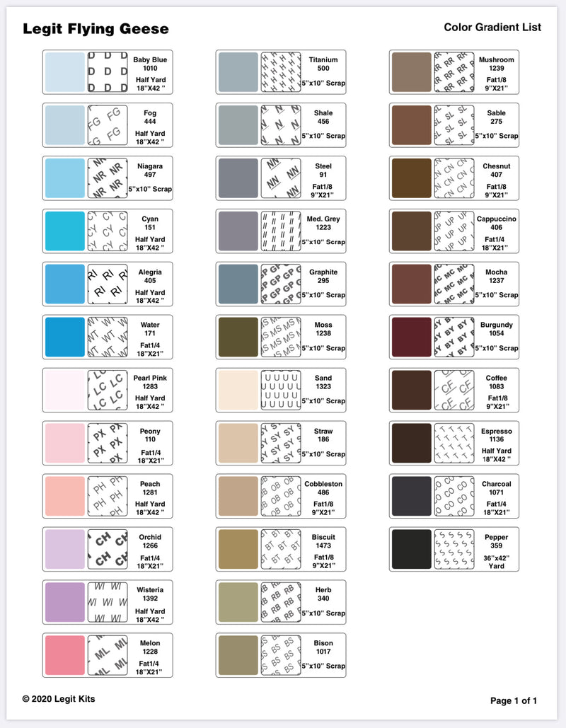 Legit Flying Geese Quilt Kit