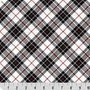 Cloud Cuddle Black Just Plaid 58"/60" Fabric per yard