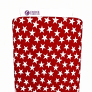 Patriotic Stars 108" Supreme Backings - Large White Stars on Red