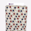 Patriotic Stars 108" Supreme Backings - Large Stars on Cream