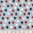 Patriotic Stars 108" Supreme Backings - Large Stars on Light Blue