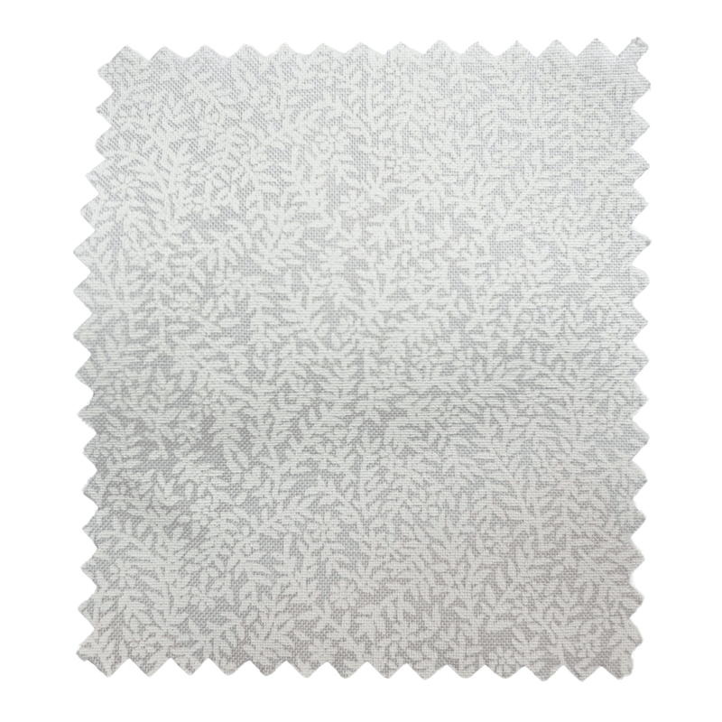 Textured white fabric sample on a white background