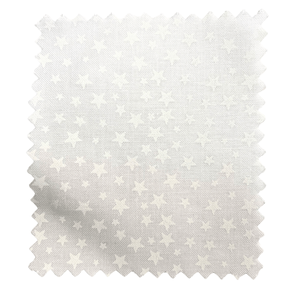 Fabric swatch with a subtle star pattern on a white background