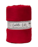 Solid Cuddle Wideback Cut 3 yd x 108/110 in - Cardinal