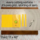 CutterPillar Flip & Fold 48" Self-Healing Cutting Mat