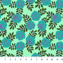 Yesterday - Carnation Aqua - Cotton 44"/45" Fabric Per Yard
