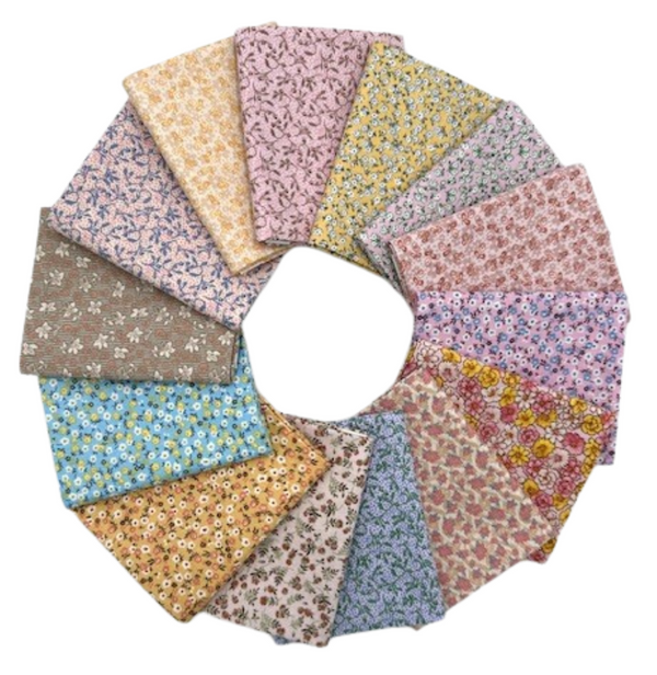 Grandma's Memories - Fat Quarter Bundle - 14 pack (Vintage Florals)