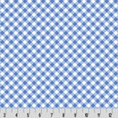 Cottage Rose Lane Gingham Quilting Cuddle Blue Bonnet Fabric per yard