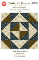 Birds of a Feather - Half Square Triangle Table Topper - Quilt Kit
