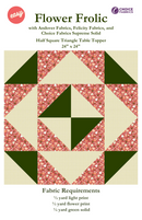 Flower Frolic - Half Square Triangle Table Topper - Quilt Kit
