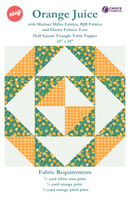 Orange Juice - Half Square Triangle Table Topper - Quilt Kit