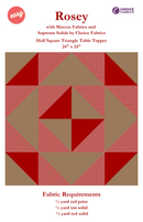 Rosey - Half Square Triangle Table Topper - Quilt Kit