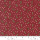 Cranberry Gingerbread Lane 44"/45" Cotton Fabric Per Yard