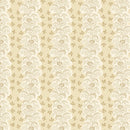 Cream Floral Stripe Lost Gardens of Heligan Cotton 43"/44" Fabric Per Yard