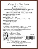 Cuppa Joe Placemat Pattern 197