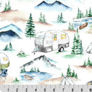 Digital Cuddle Multi Trailer Trails 58" - 60" Fabric per yard