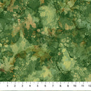 Autumn Breeze Leaf Texture Dk Green