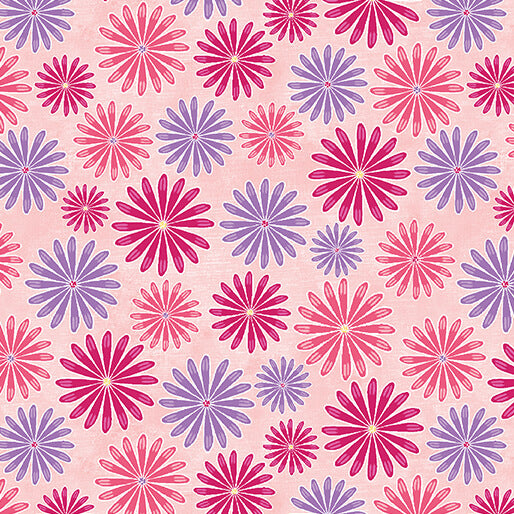 Blooming Denim - Daisy Bloom - Light Blush