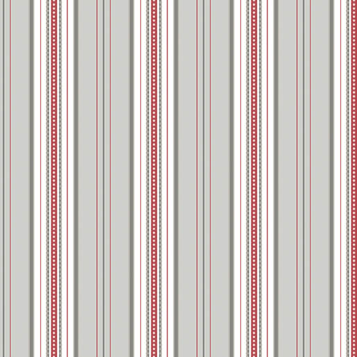 French Romance - Simone Stripe - Pink/Gray