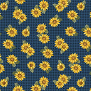 Heartland - Field Sunflowers - Dark Blue