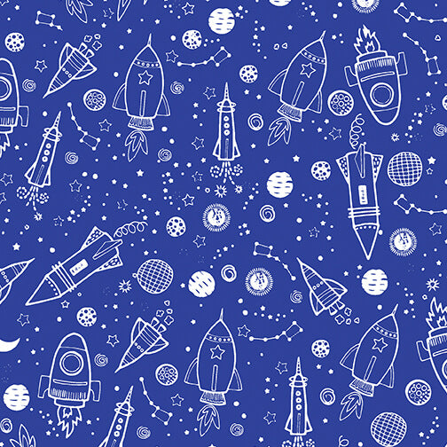 Lift Off - Space Galaxy - Blue