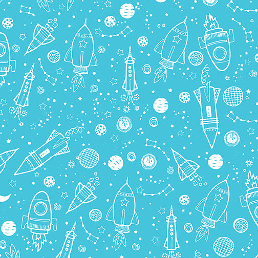 Lift Off - Space Galaxy - Turquoise
