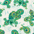 Peacock Symphony - Paisley - Ivory