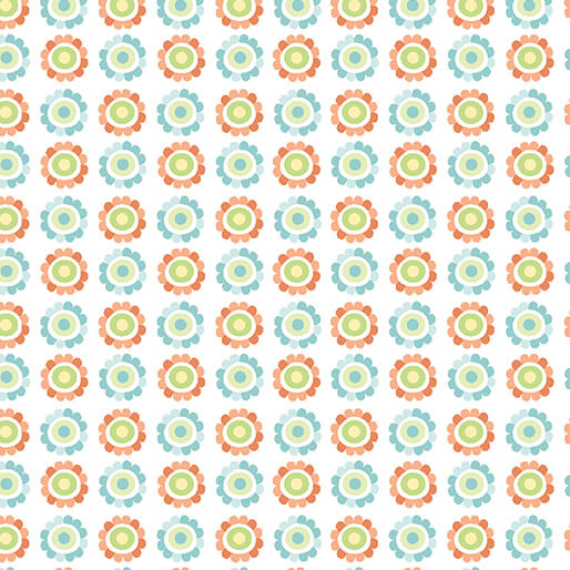 Playhouse Pals - Daisy Up - Coral/Turquoise