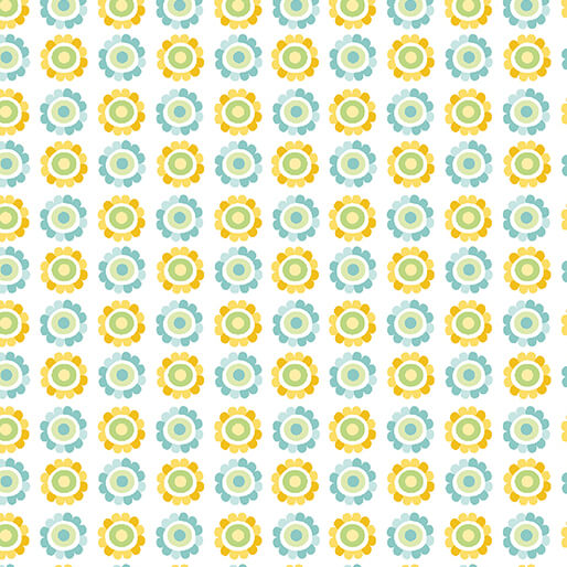 Playhouse Pals - Daisy Up - Turquoise/Yellow